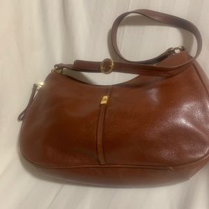Vintage Etienne Aigner Crossbody purse genuine brown leather